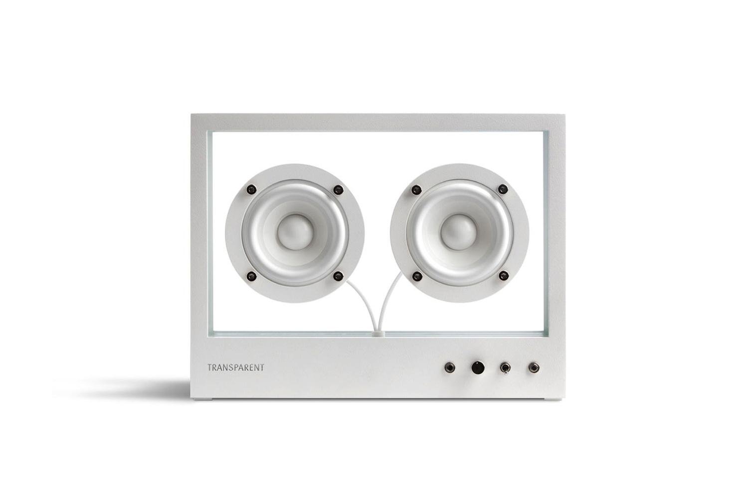 Small Transparent Speaker White - Bluetooth | Transparent Sound