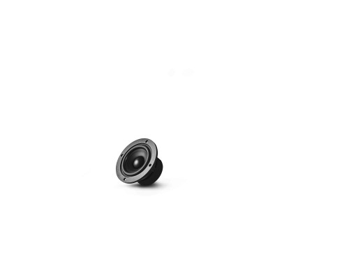 Small black speaker driver horn shape, spare part for your small black transparent speaker.