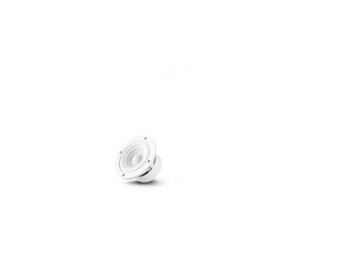 Small white speaker driver horn shape, spare part for your small white transparent speaker.  